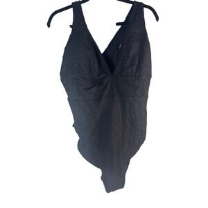 Adore me Swimsuit one piece black 2X NWT